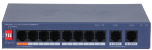 10-Port Cloud Managed Desktop Switch with 8-Port PoE