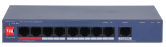 10-Port Cloud Managed Desktop Switch with 8-Port PoE
