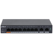 10-Port Cloud Managed Desktop Switch with 8-Port PoE