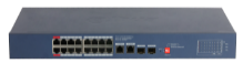 18-Port Cloud Managed Desktop Switch with 16-Port PoE