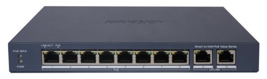 Switch mạng thông minh 8 cổng PoE 2 cổng uplink 1000Mbps
