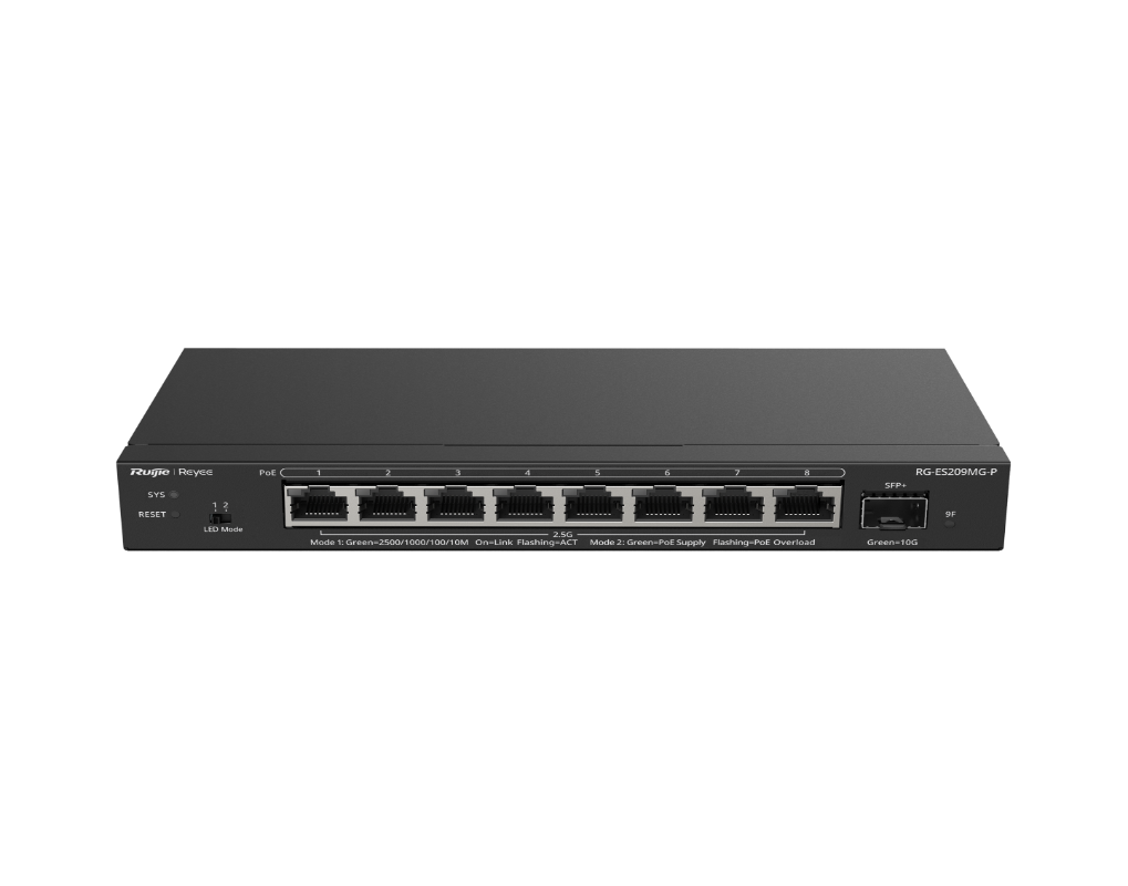 Layer 2 Smart Managed PoE Switch 8 cổng 2.5G, 1 cổng 10G