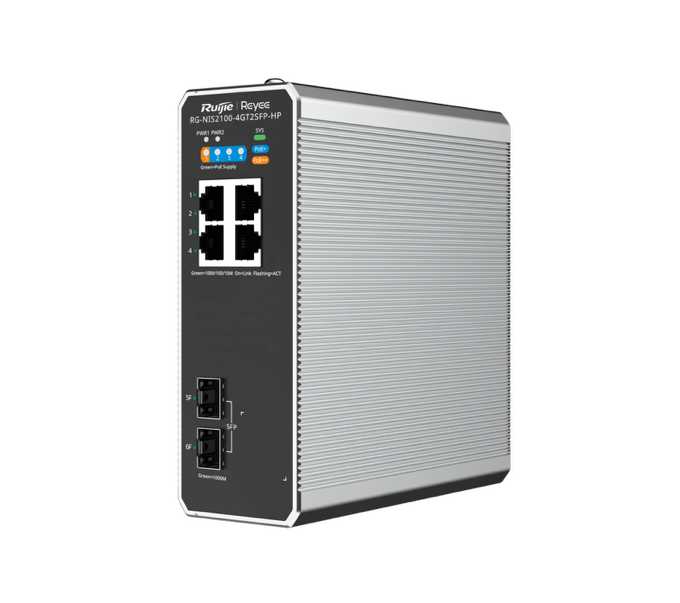 Switch công nghiệp Layer 2 - 6 cổng - Quản lý Cloud ,1 x PoE++ Port,3 x PoE+ Ports, 2 cổng SFP uplink